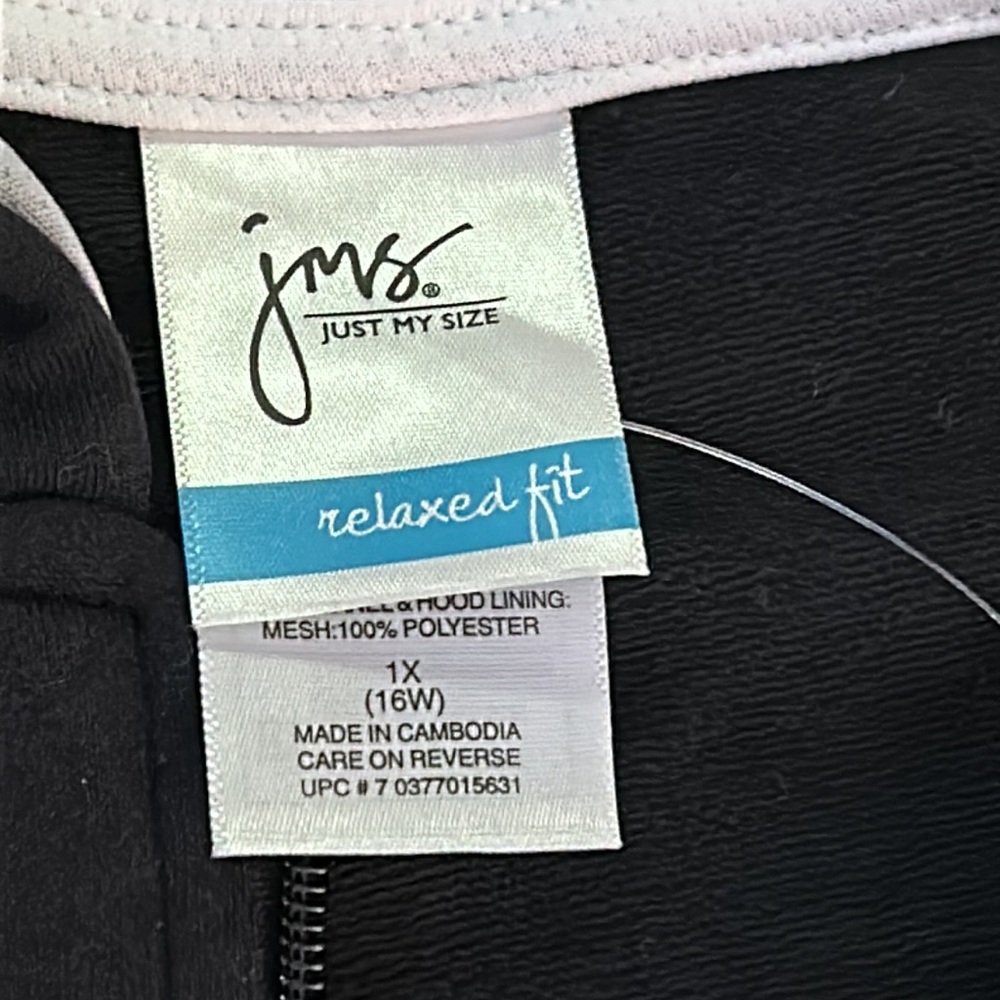 🫶🏼NWT- JMS just my size women warm-up suit, size 1X with cropped pants - Picture 9 of 12
